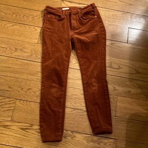 Anthropologie Pilcro high rise skinny corduroy pants